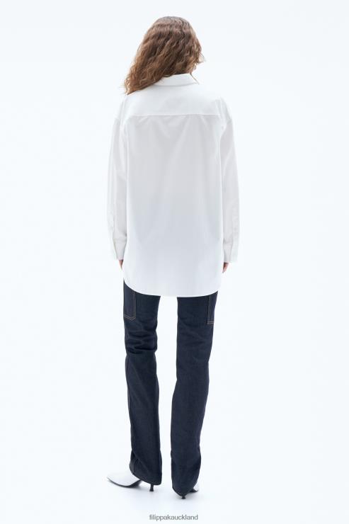 Women Filippa K White Sammy Shirt Apparel 66L84195