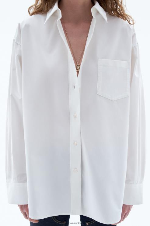 Women Filippa K White Sammy Shirt Apparel 66L84195