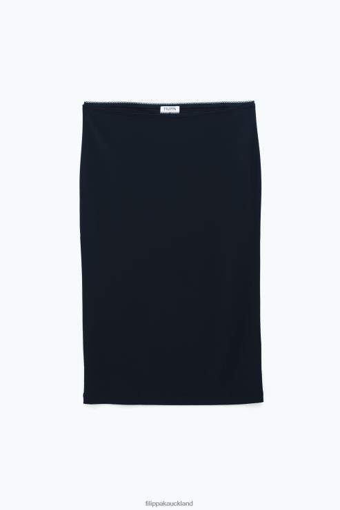 Women Filippa K Black Jersey Skirt Apparel 66L84222