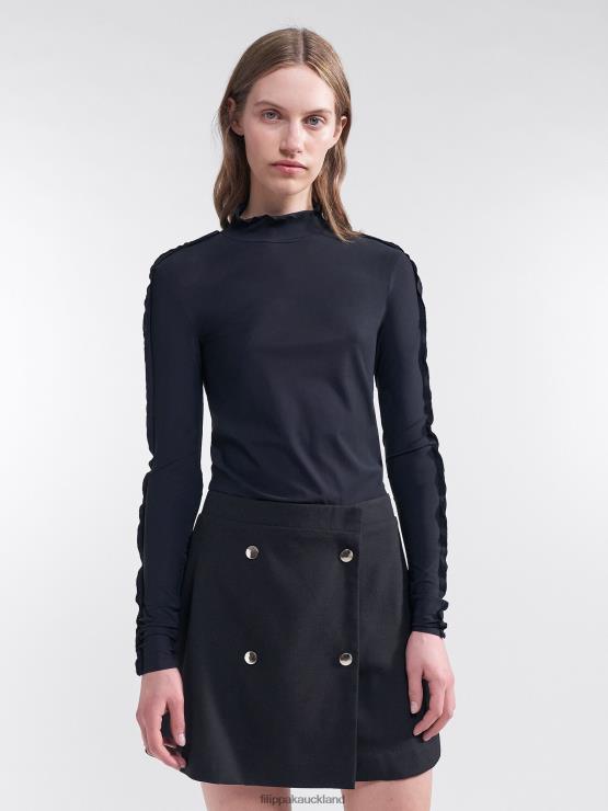 Women Filippa K Black Mina Skirt Apparel 66L84231