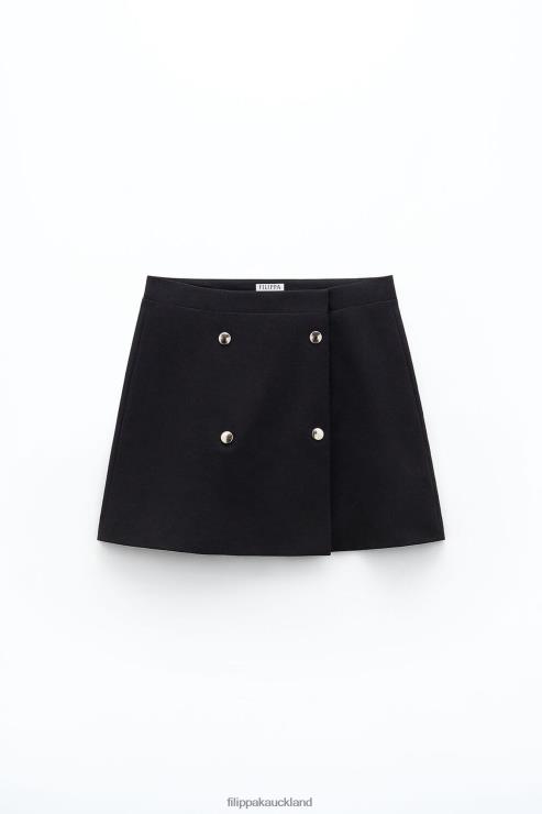 Women Filippa K Black Mina Skirt Apparel 66L84231