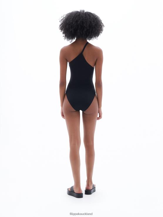 Women Filippa K Black Asymmetric Swimsuit Apparel 66L84245