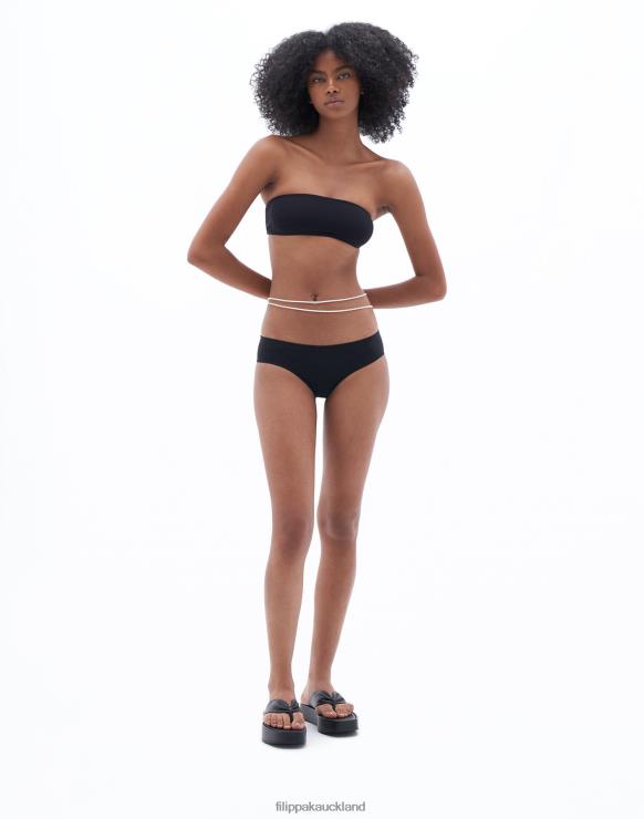 Women Filippa K Black Bandeau Bikini Top Apparel 66L84244