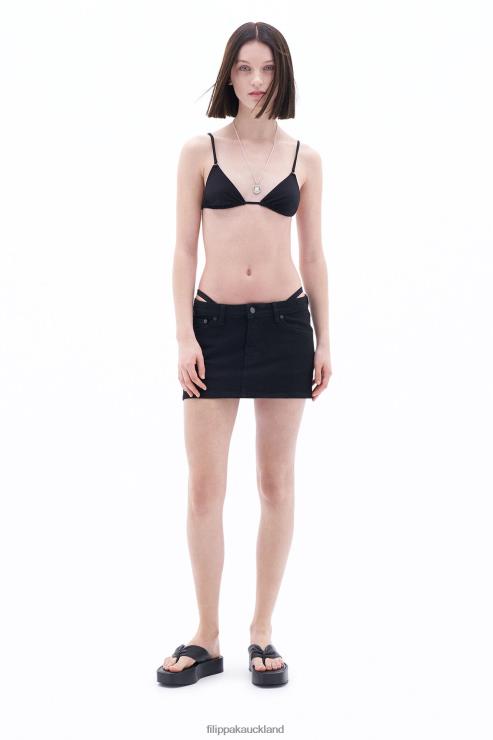 Women Filippa K Black Triangle Bikini Top Apparel 66L84248