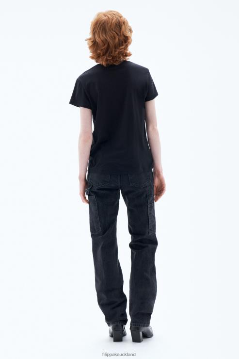 Women Filippa K Black Soft Cotton Tee Apparel 66L84143