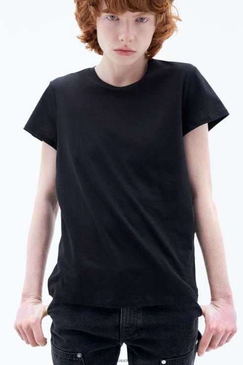 Women Filippa K Black Soft Cotton Tee Apparel 66L84143