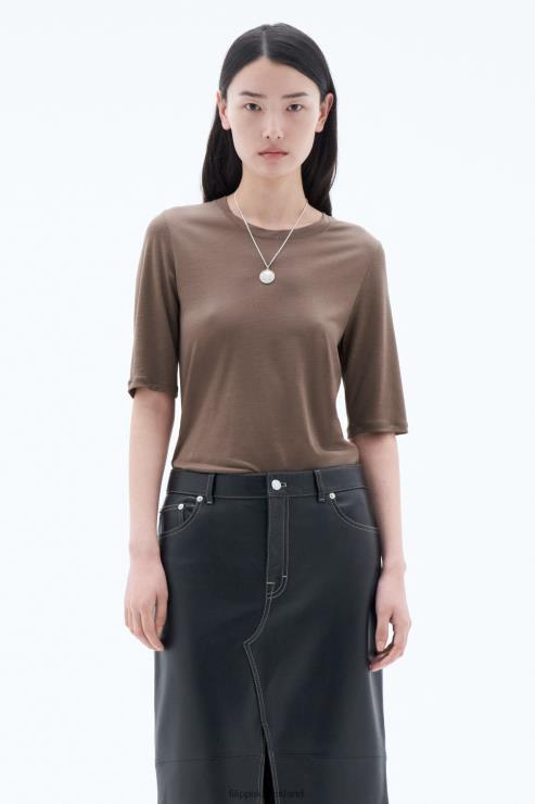 Women Filippa K Nougat Elena Tee Apparel 66L84166