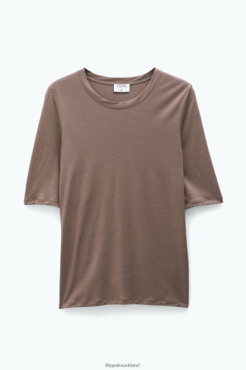 Women Filippa K Nougat Elena Tee Apparel 66L84166