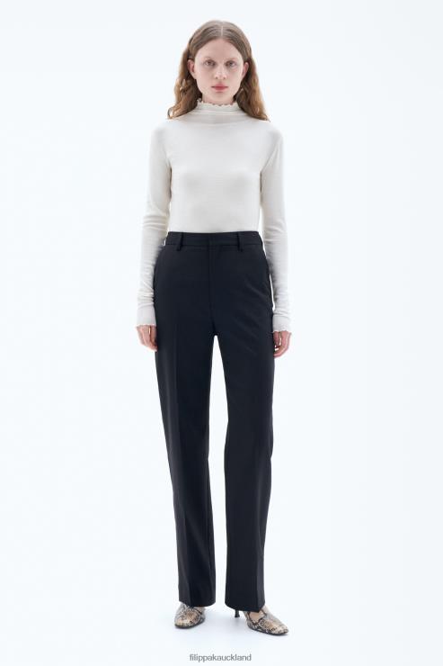 Women Filippa K Black Cara Cool Wool Trouser Apparel 66L84105