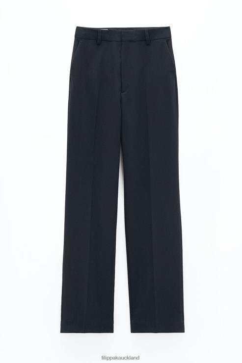 Women Filippa K Black Cara Flannel Trousers Apparel 66L84112