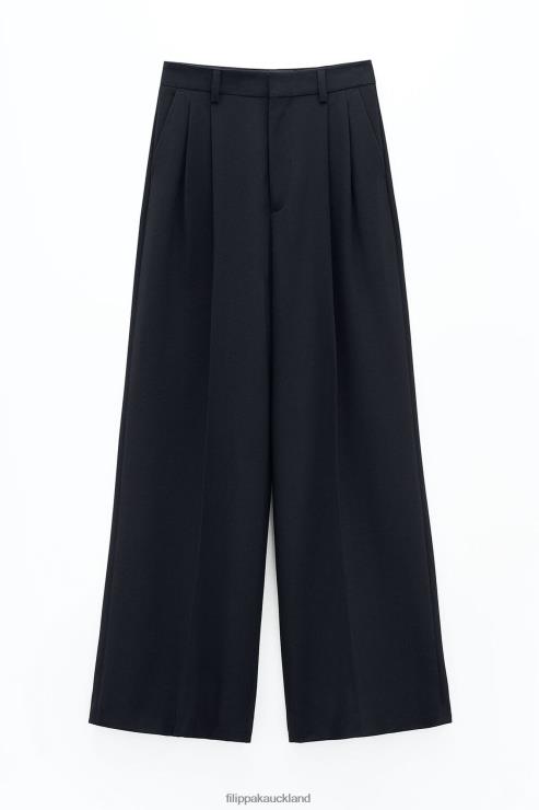 Women Filippa K Black Darcey Wool Trousers Apparel 66L8499