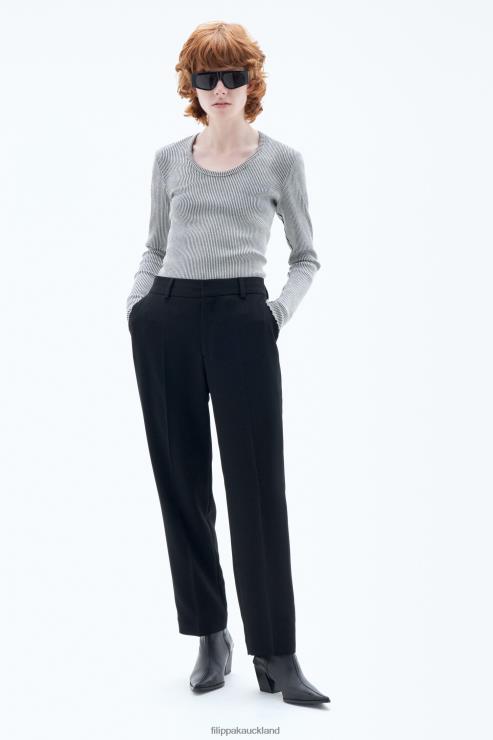 Women Filippa K Black Nica Trouser Apparel 66L84108