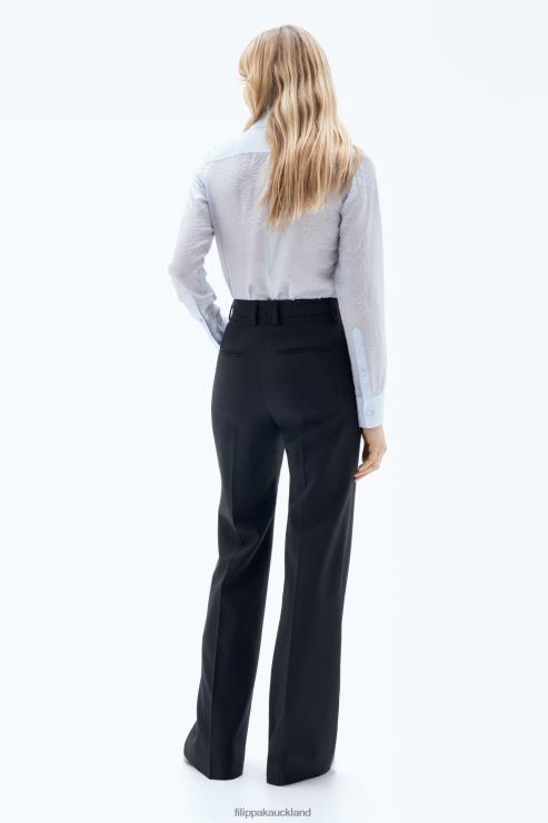 Women Filippa K Black Stevie Wool Trouser Apparel 66L84107