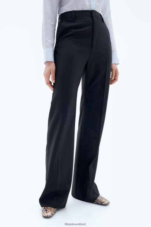 Women Filippa K Black Stevie Wool Trouser Apparel 66L84107