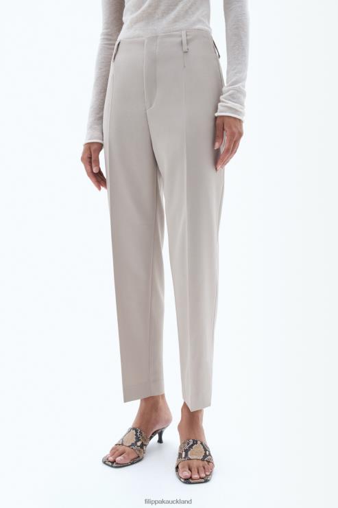 Women Filippa K Grey Beige Karlie Trousers Apparel 66L8498