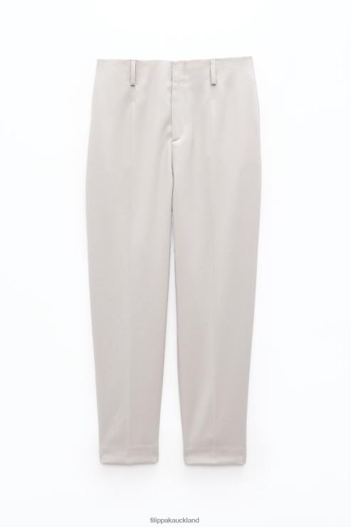 Women Filippa K Grey Beige Karlie Trousers Apparel 66L8498