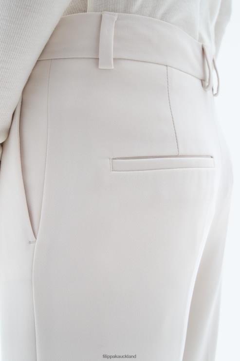 Women Filippa K Ivory Hutton Trousers Apparel 66L84110