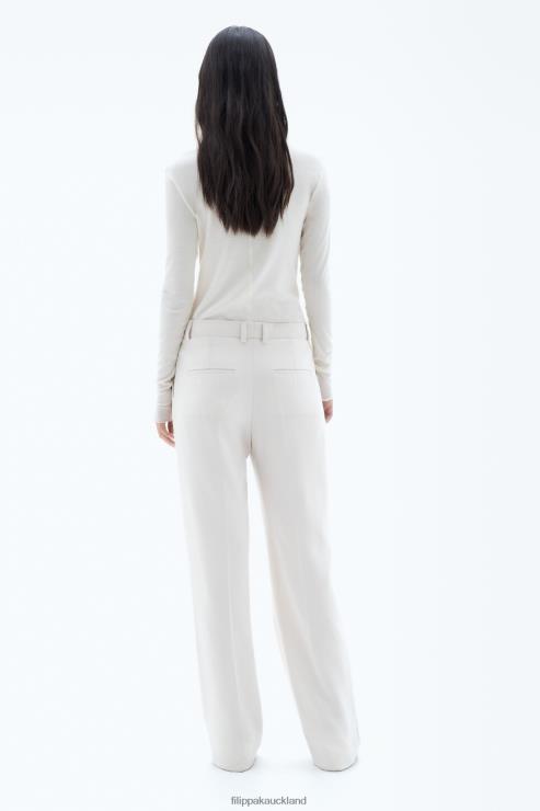 Women Filippa K Ivory Hutton Trousers Apparel 66L84110