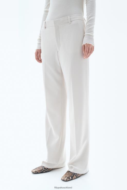 Women Filippa K Ivory Hutton Trousers Apparel 66L84110