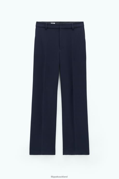 Women Filippa K Navy Hutton Trousers Apparel 66L84111