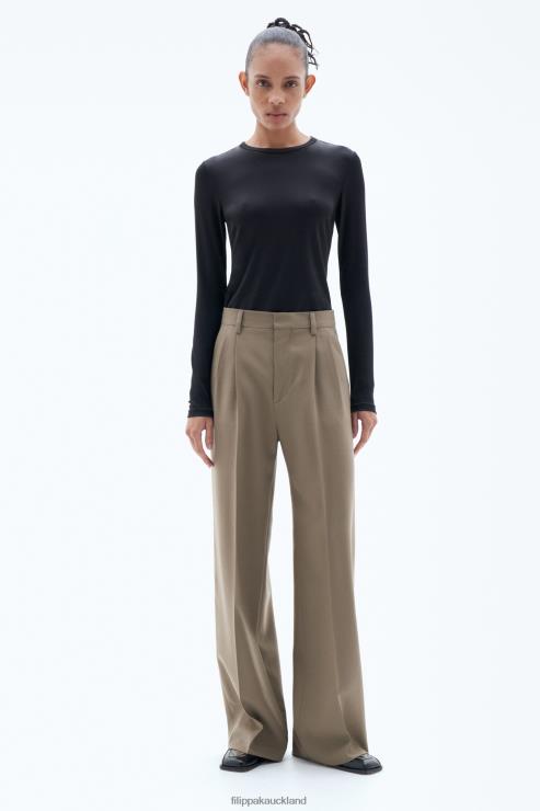 Women Filippa K Nougat Darcey Wool Trousers Apparel 66L8496