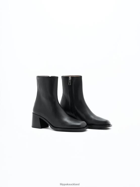 Women Filippa K Black Ankle Boots Shoes 66L84447