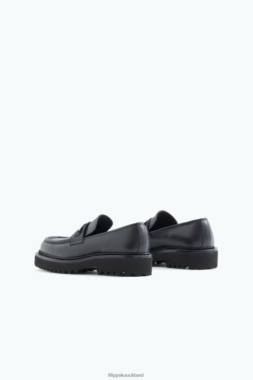 Women Filippa K Black Square Toe Loafers Shoes 66L84442